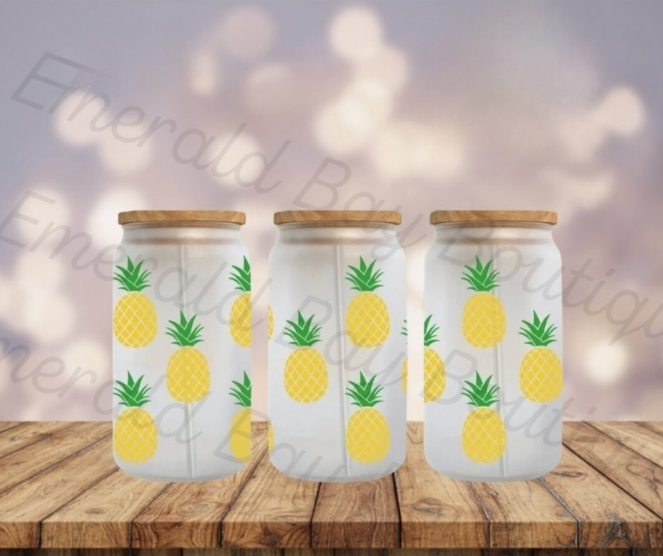 Pineapples Drinkware - Emerald Bay Boutique