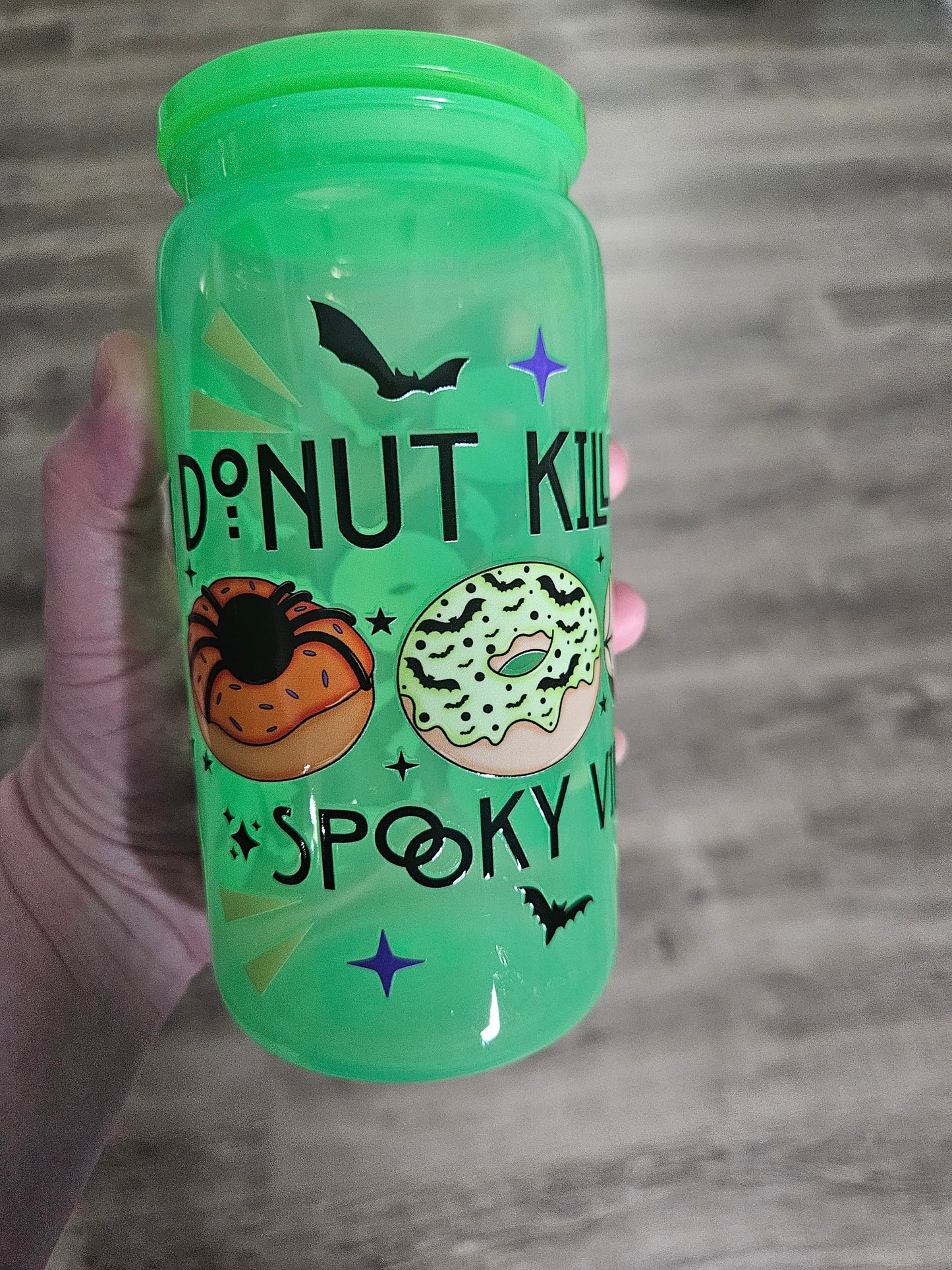 Donut Kill The Spooky Vibe 16oz Acrylic Drinkware