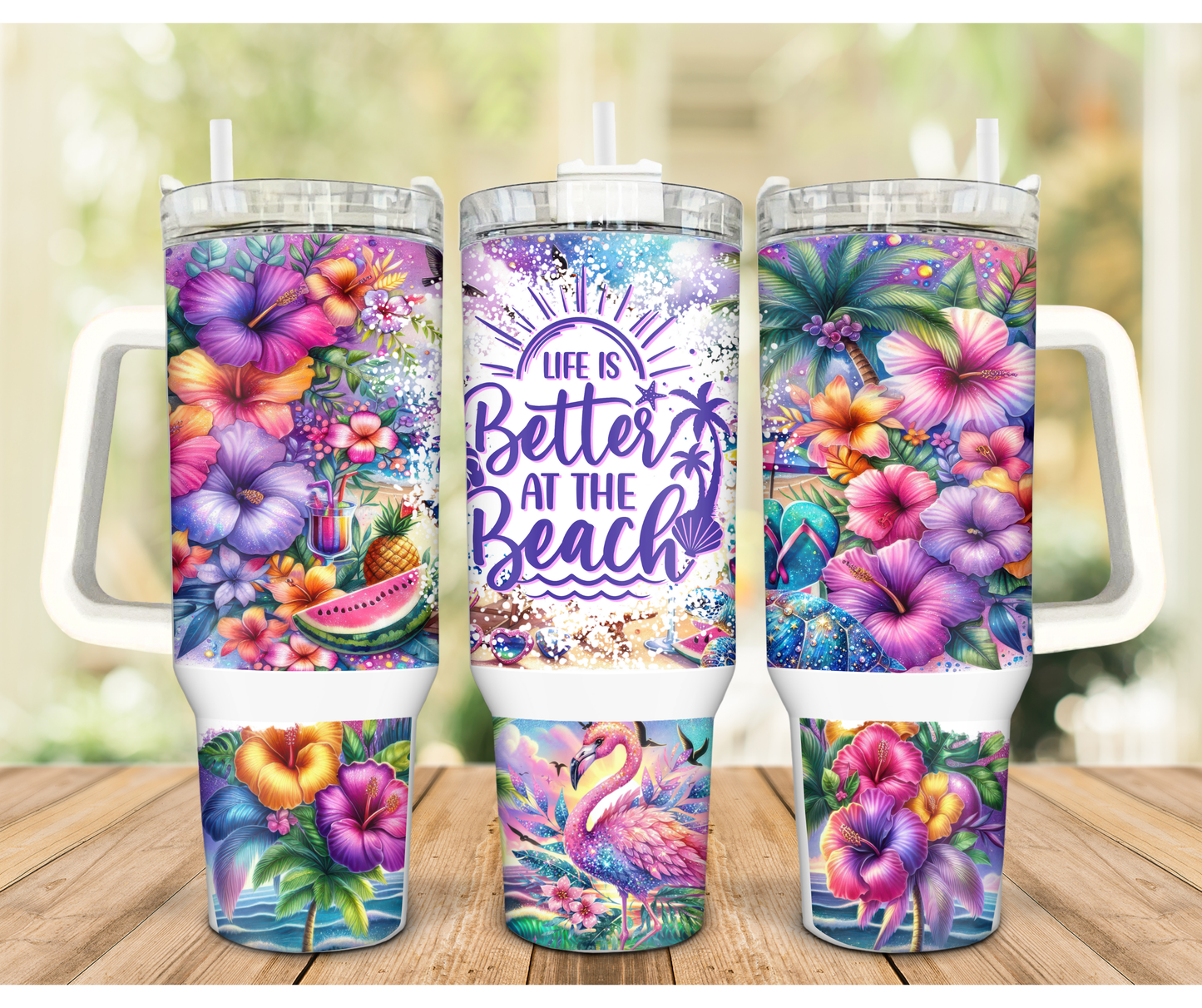 Better at the Beach 40oz Travel Tumbler