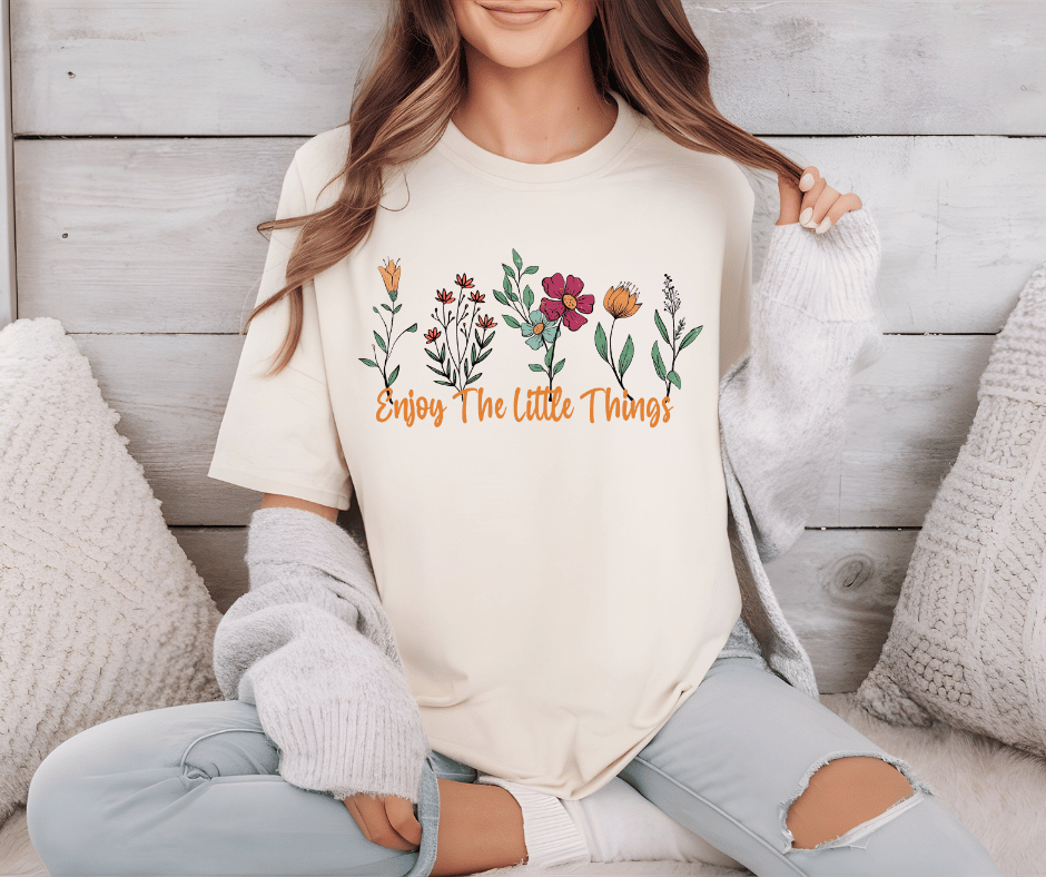 Enjoy the Little Things Floral T-Shirt
