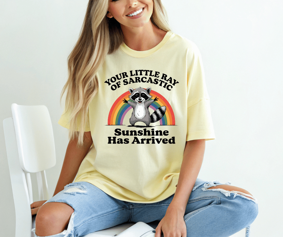 Graphic T-Shirt With Text Sarcastic Ray of Sunshine
