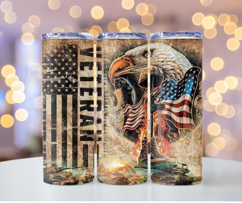 Stainless steel Veteran tumbler drinkware