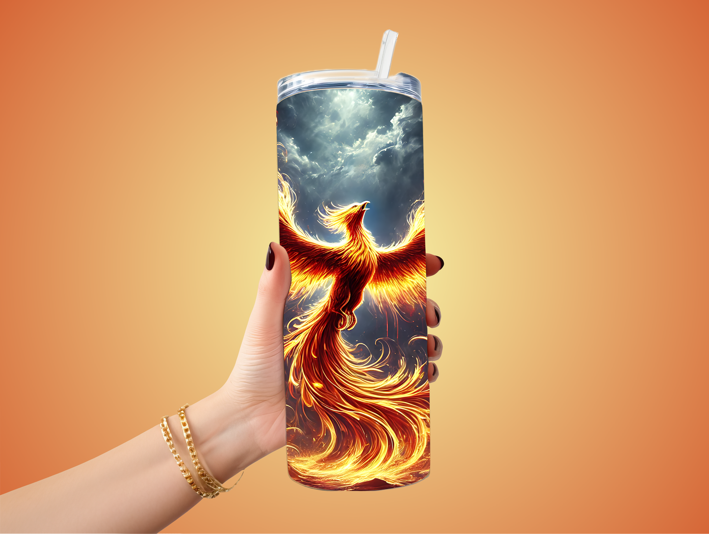 Firey Phoenix Tumbler 20oz stainless steel