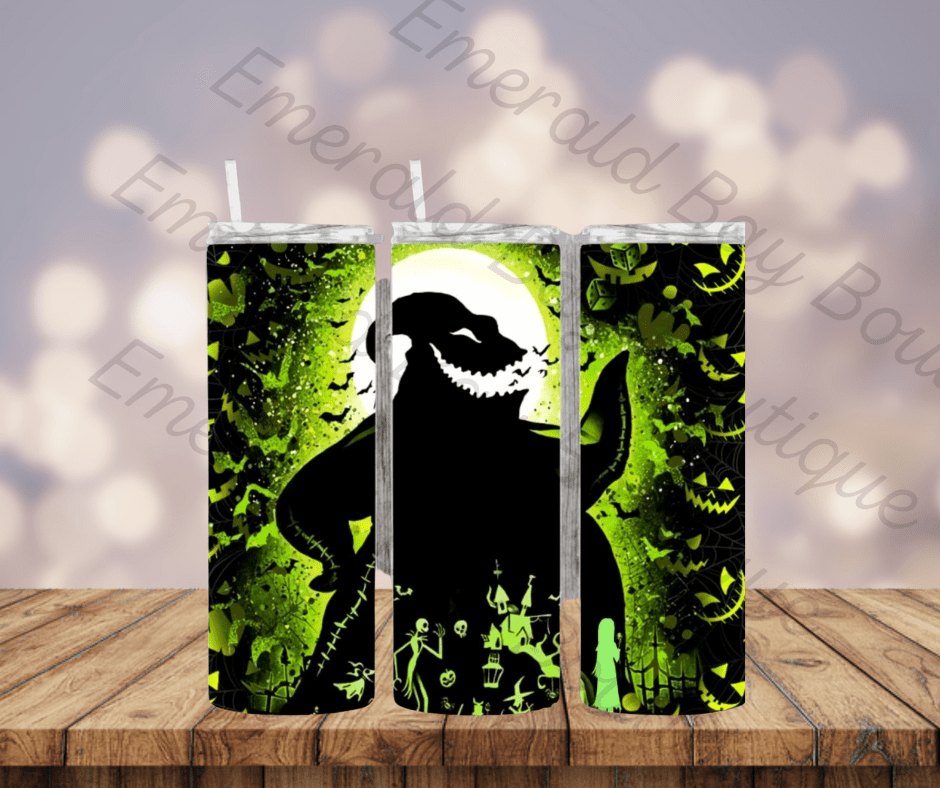 Oogie Neon Halloween Stainless Steel Tumbler