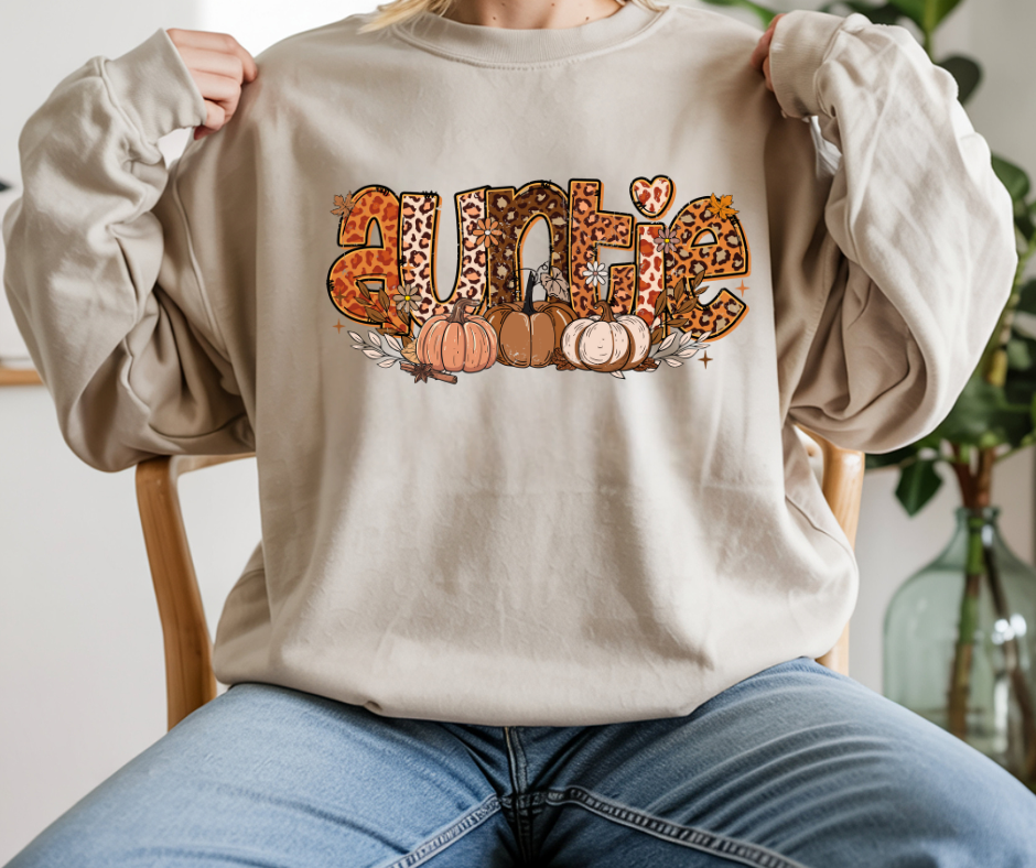 Harvest Animal Print Name Sweatshirt