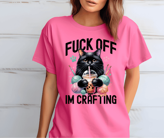 The Crafting Cat T-shirt | Emerald Bay Boutique