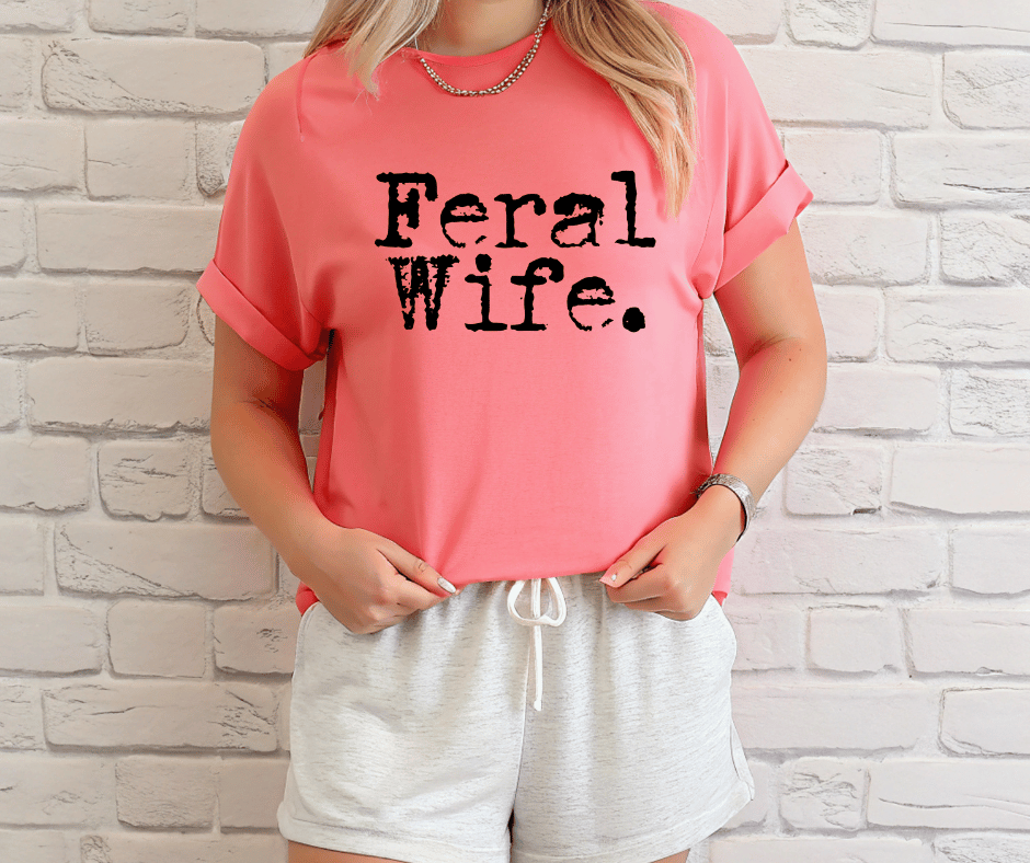 Feral Wife Graphic T-Shirt - Watermelon