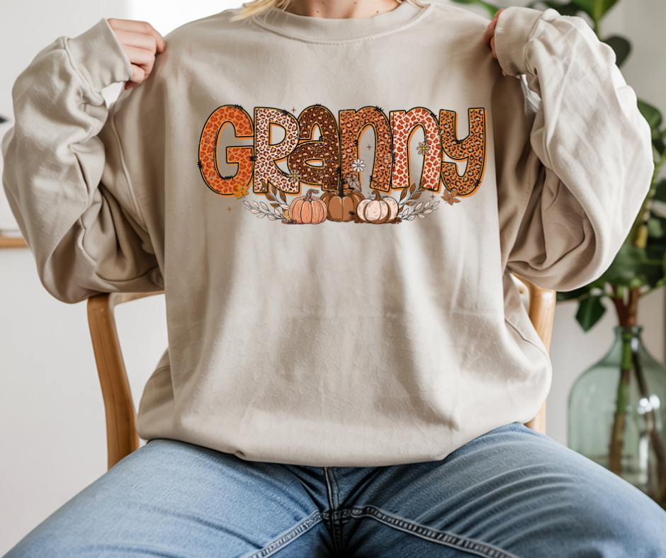 Harvest Animal Print Name Sweatshirt