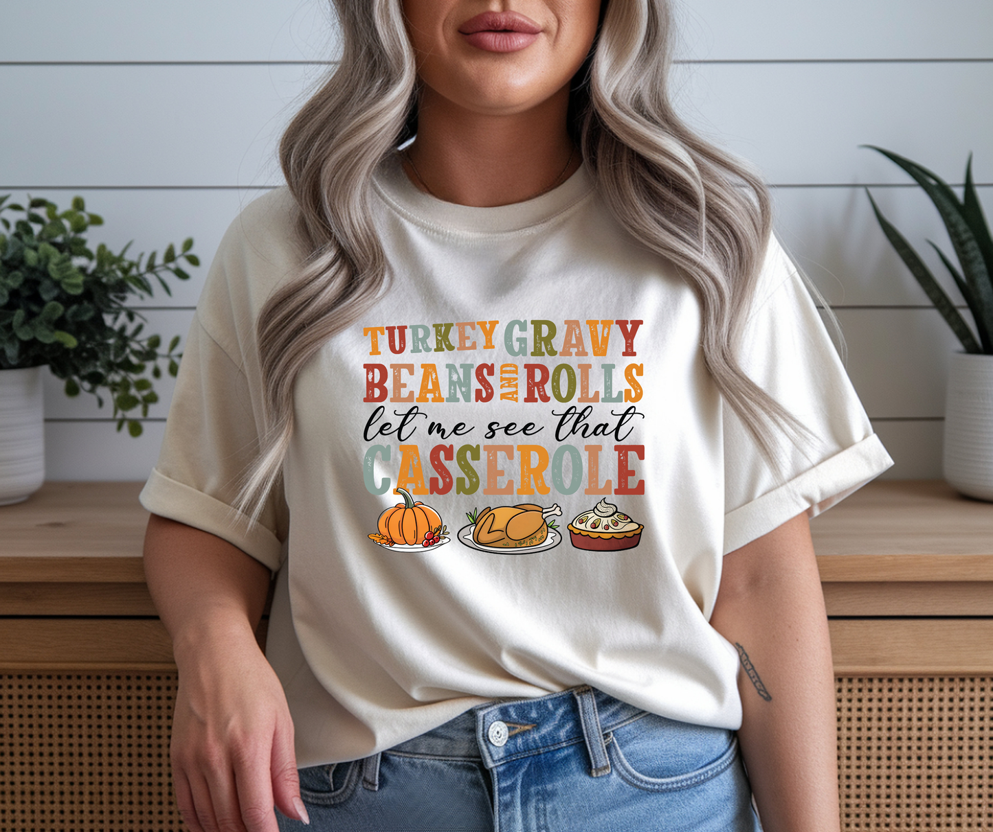Let Me See That Thanksgiving Food Graphic T-Shirt