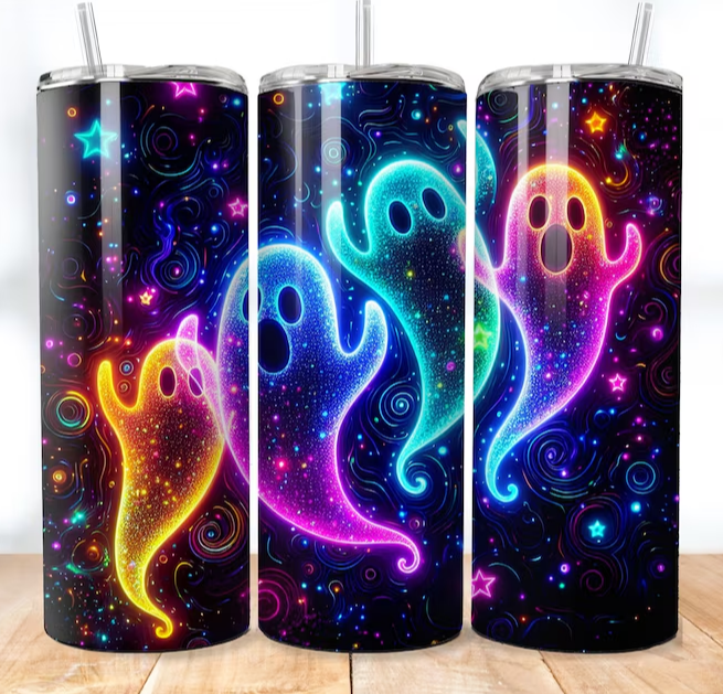 Neon Ghosts Tumbler