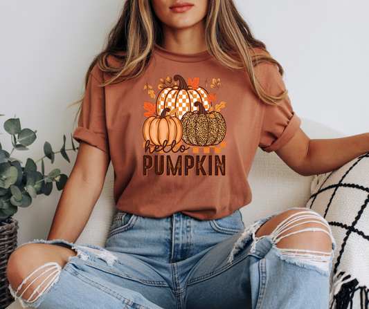 Hello Pumpkin Graphic T-Shirt