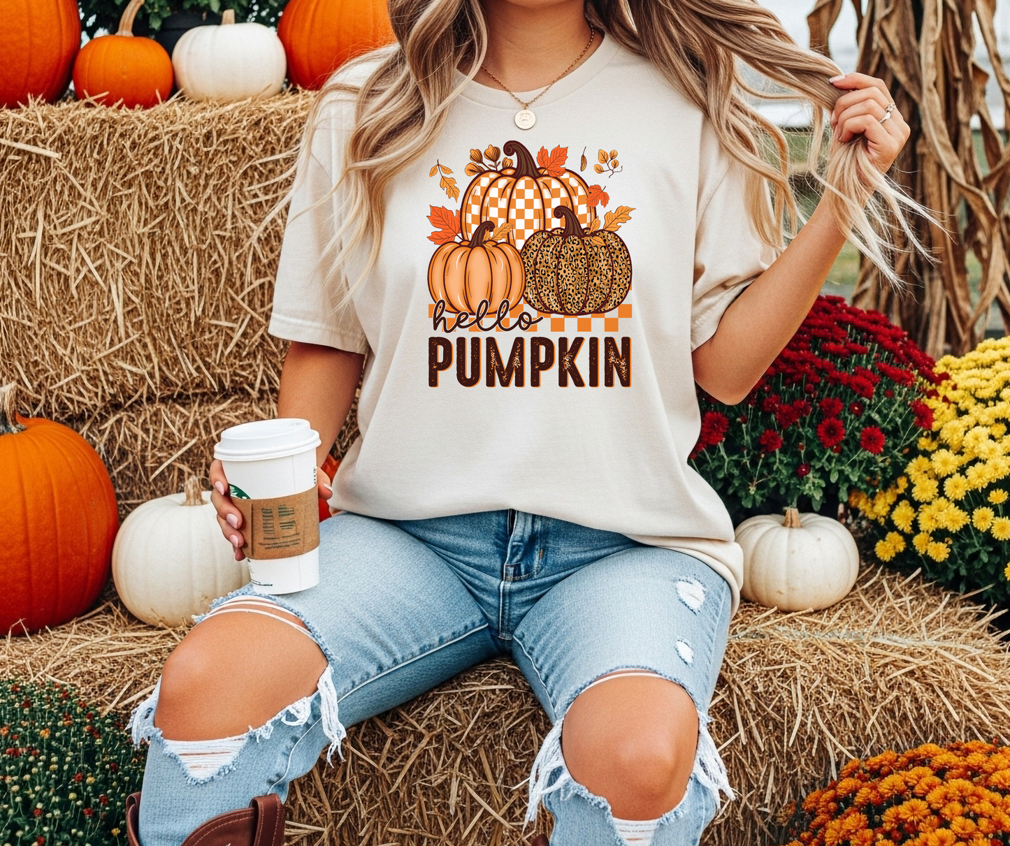 Hello Pumpkin Graphic T-Shirt