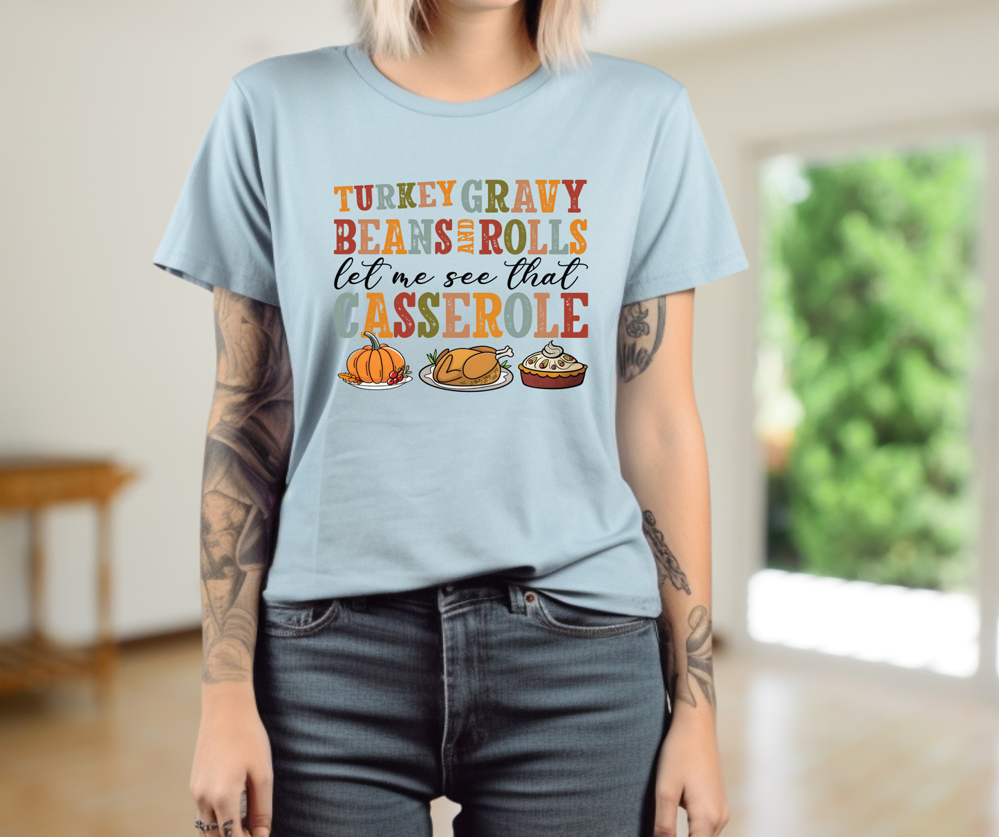 Let Me See That Thanksgiving Food Graphic T-Shirt