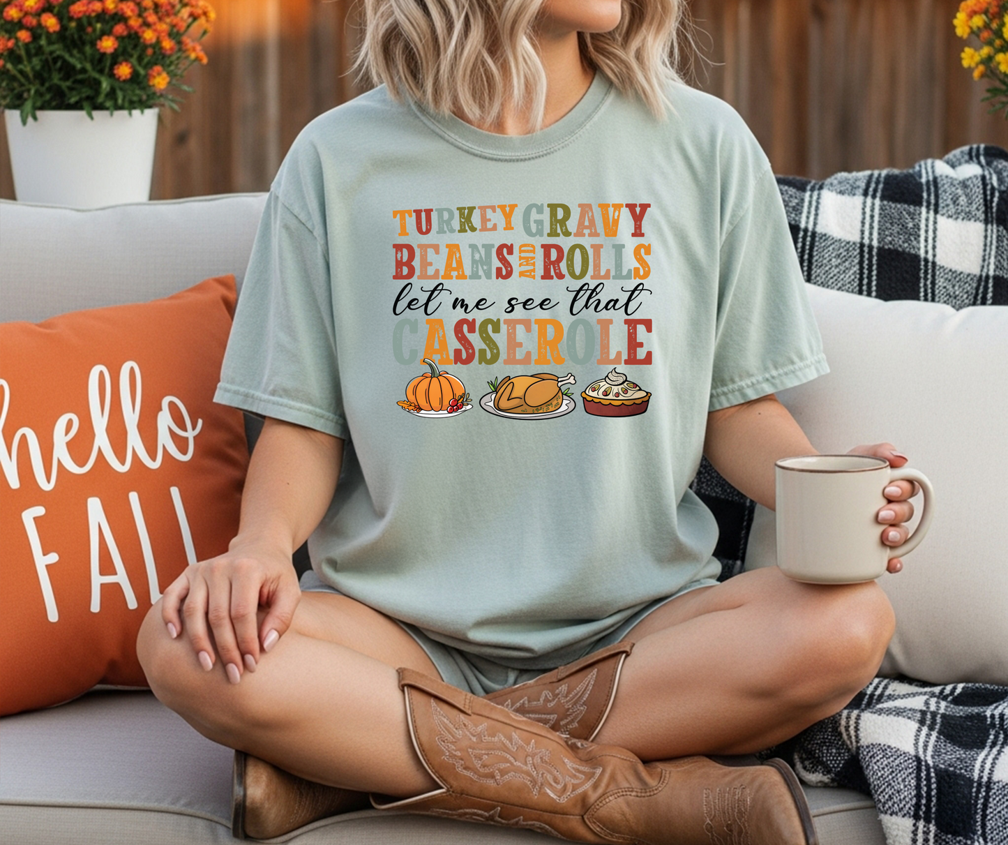 Let Me See That Thanksgiving Food Graphic T-Shirt