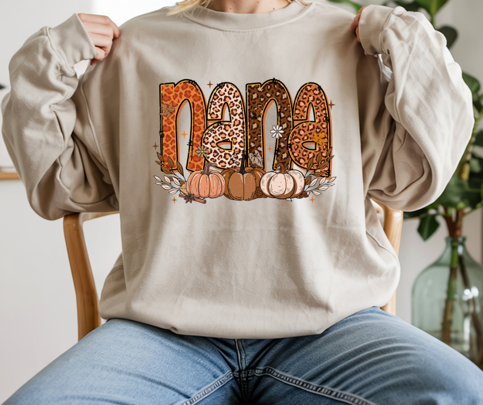 Harvest Animal Print Name Sweatshirt